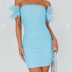 Hello Molly Dream Walker Blue Mini Dress